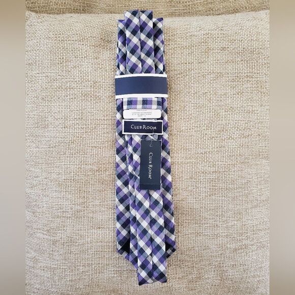 Club Room Silva Check Tie - Picture 5 of 6
